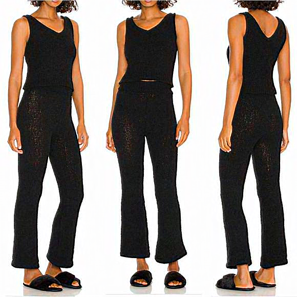 REVOLVE Other - NWT Plush x Revolve Black Cozy Tank Top and Pants Set Size XS